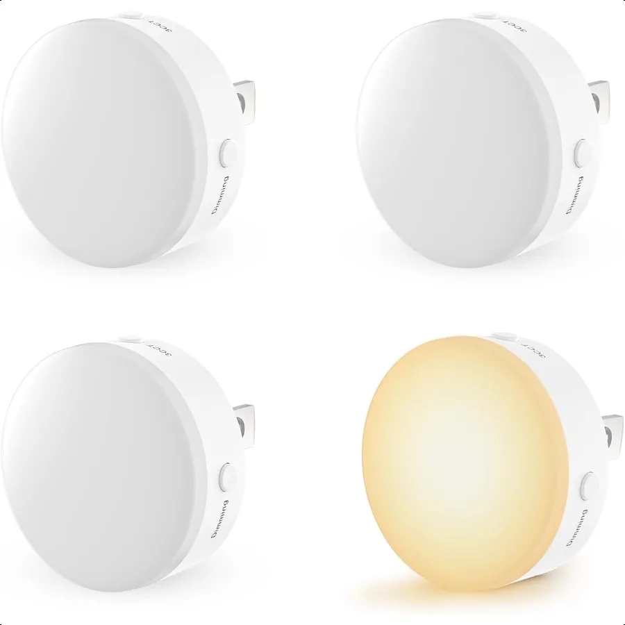 

Night Light Plug in Dimmable LED Mini Nightlights for Auto Dusk to Dawn Sensor Automatic On and Off Night Lamp for Hallway Bedr
