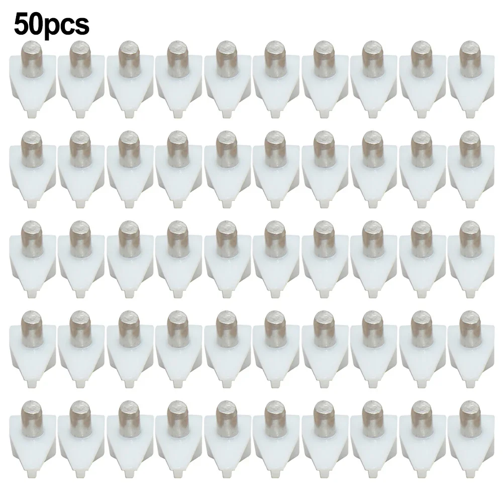 50PCS Clear Shelf Studs Pegs With Metal Pin Shelves Support Plastic Furniture Bracket Holder Hardware Accessories