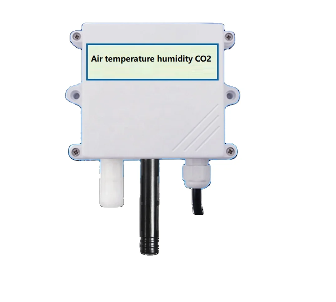 

Air Temperature And Air Humidity Co2 Three Parameters 3 In 1 Wall-Mounted Integrated Type Rs485 WIFI GPRS LORA LORAWAN Sensor