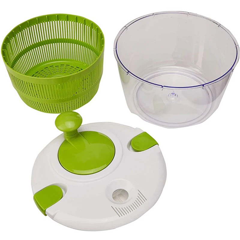 Salad Spinner Bowl Fruits and Vegetables Dryer Quick Dry Keeper Lettuce Washer and Dryer Mixer Gadgets