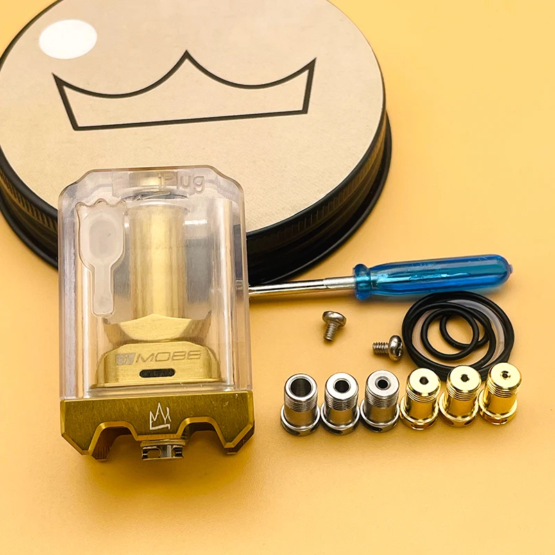 جسر DSX Monarchy iMobb RBA مع خزان بورو 5.1 مل، سطح ملف واحد، 7 دبابيس هوائية لمتوافقة مع Boro AIO DTL وRDTL Vape #6