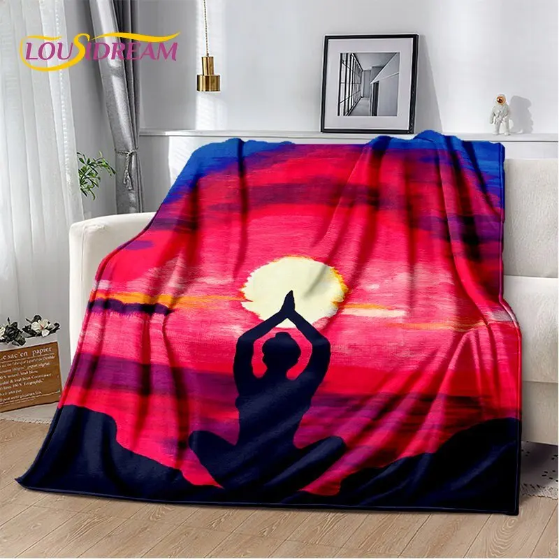 Rainbow 7 Chakra Mandala Bohemia Soft Plush Blanket,Flannel Blanket Throw Blanket for Living Room Bedroom Bed Sofa Picnic Cover