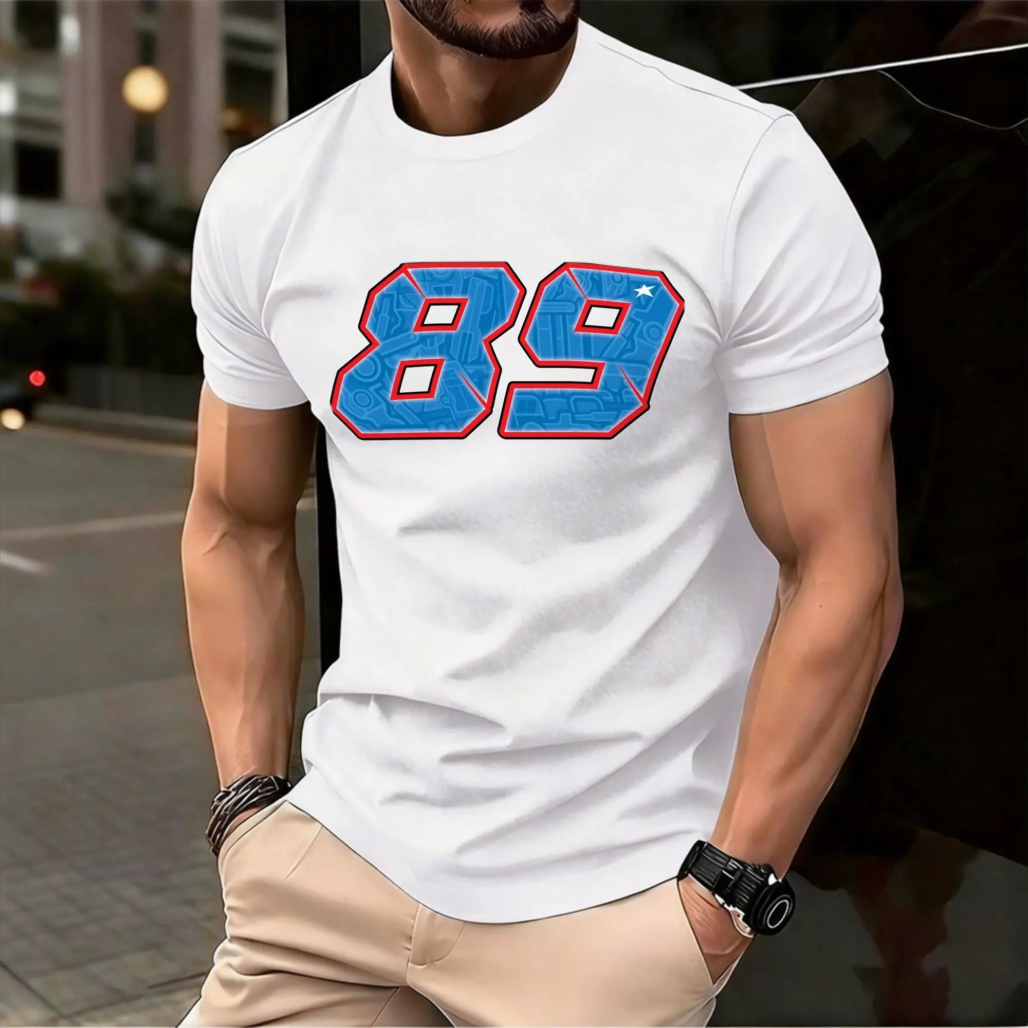 Jorge Martin 89 T Shirt Beach  Cotton T-Shirts For Men Print Tshirt Short-Sleeved Streetwear Tees