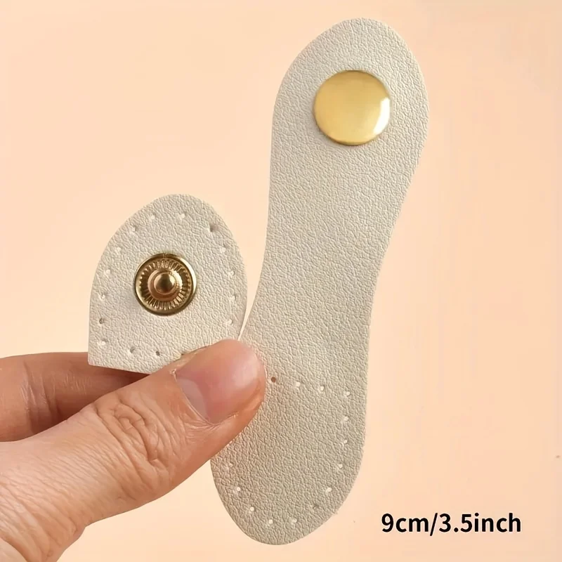 8 Stück 9cm Modische Leder-Taschenschnallen, Handgefertigte Knöpfe, Geldbörsen-Verschlüsse, Kartenhalter-Schnallen für DIY-Handtaschen-Zubehör – Detail 5