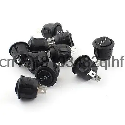 

10 Pcs AC 250V/125V 6A/10A SPDT ON/OFF/ON Snap in Boat Rocker Switch