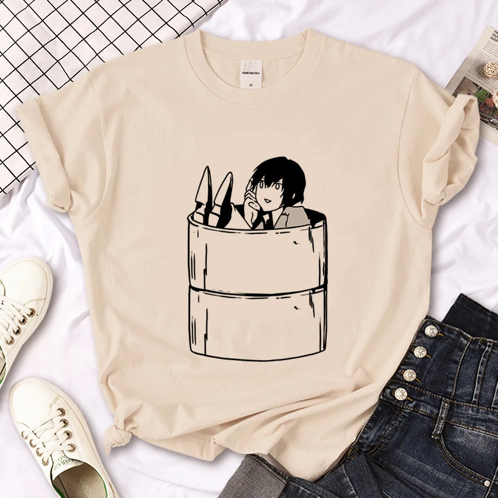 Dazai t-shirts women funny streetwear summer t shirt girl designer Japanese clothes