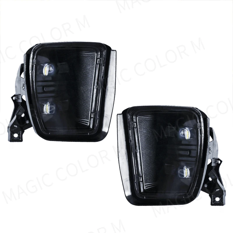 Voor Dodge Ram 1500 2013 2014 2015 2016 2017 2018 LED Mistlampen Wit DRL Bumper Rijden Lampen Waterdichte Auto accessoires 12 V