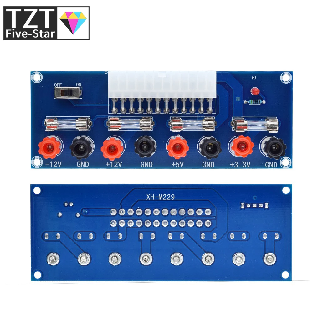 XH-M229 Desktop PC Chassis Power ATX Transfer to Adapter Board Power Supply Circuit Outlet Module 24Pin Output Terminal 24 pins