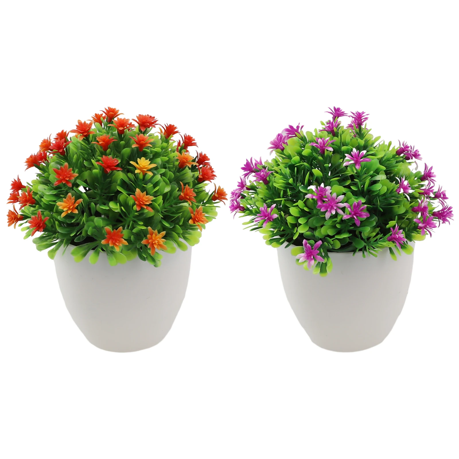 Home Garden Fake Flower Simulation Flower Plastic Flower Simulation Potted Bonsai Decoration Bedroom Decoration