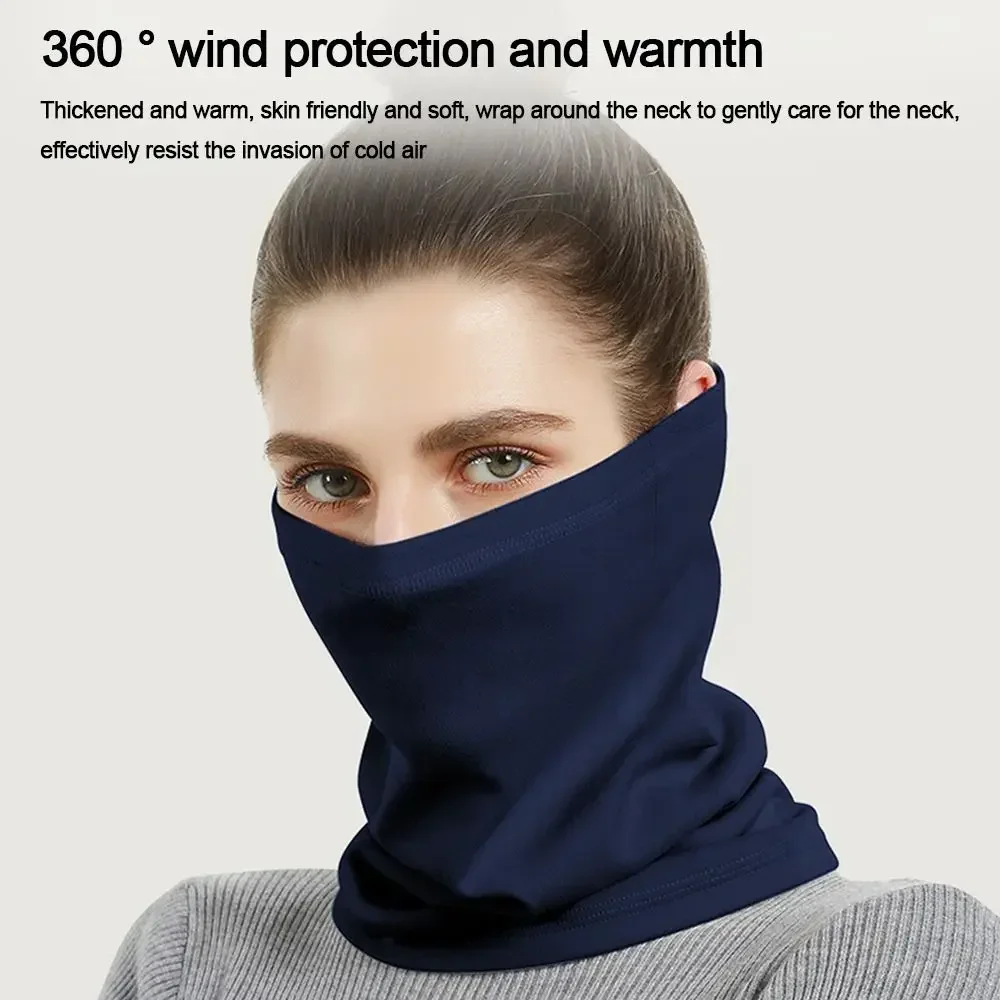 

Men Women Winter Thermal Neck Warmer Bandana Scarf Windproof Dralon Sports Ski Hiking Cycling Riding Headgear