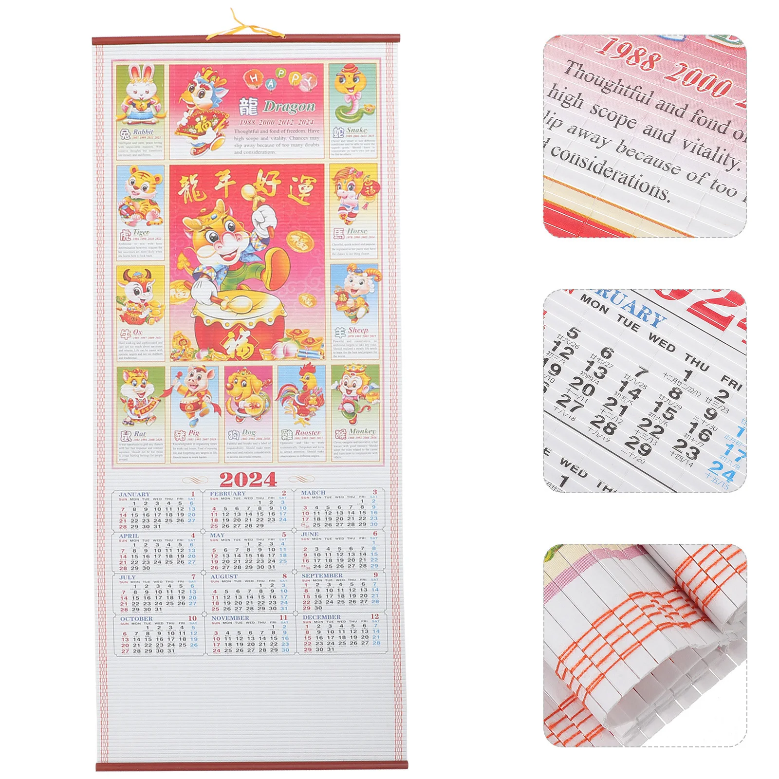 

Настенный календарь с четкими лунными датами, изысканный ежемесячный календарь-украшение для офиса, общежития, декоративный для дома