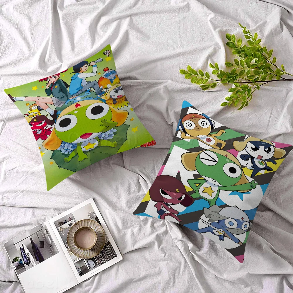 Keroro Gunsou FrogPillow Gift Home Office Decoration Bedroom Sofa Car Cushion Cover Case 45x45