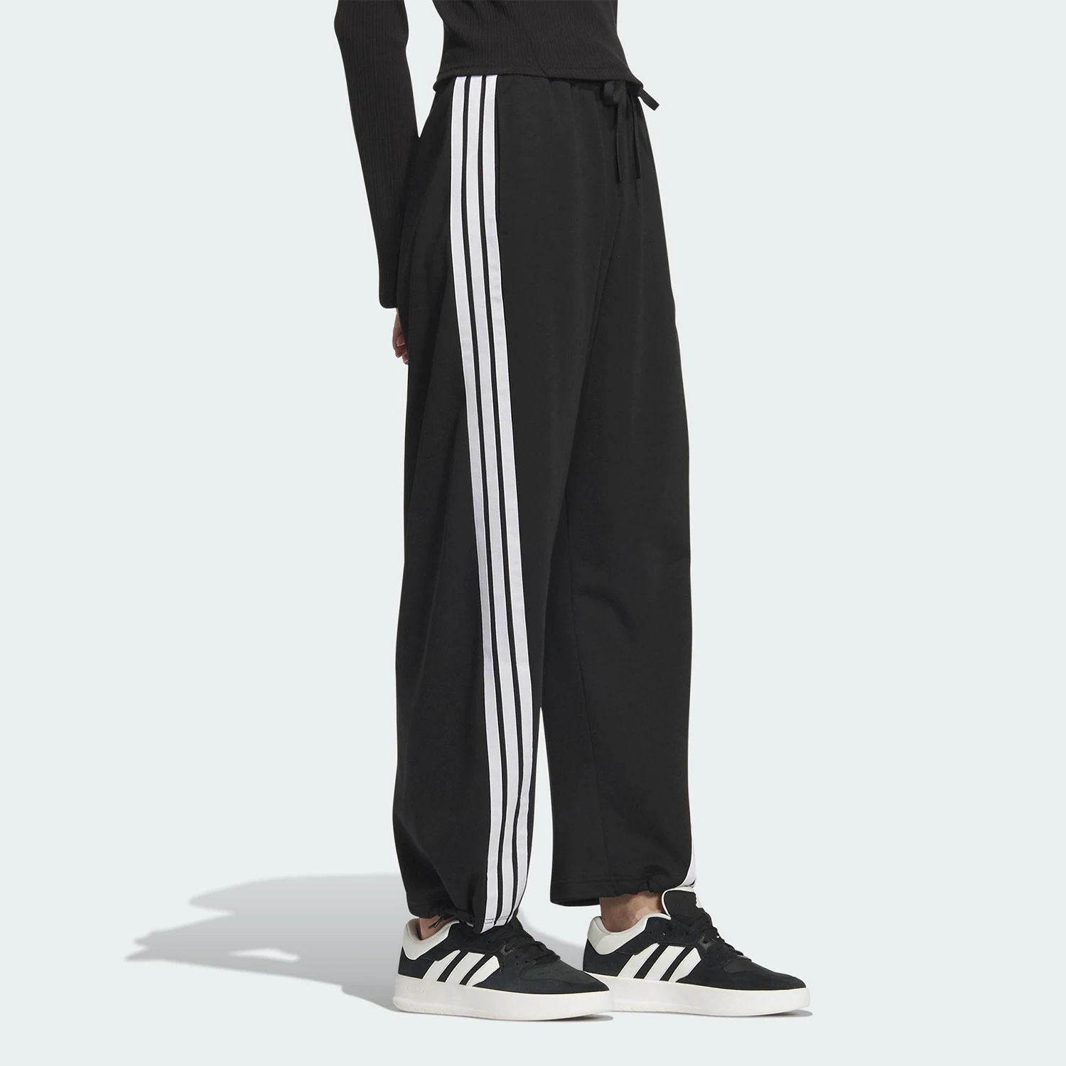 Adidas genuine summer women's high waisted loose sports casual banana pants JY7697