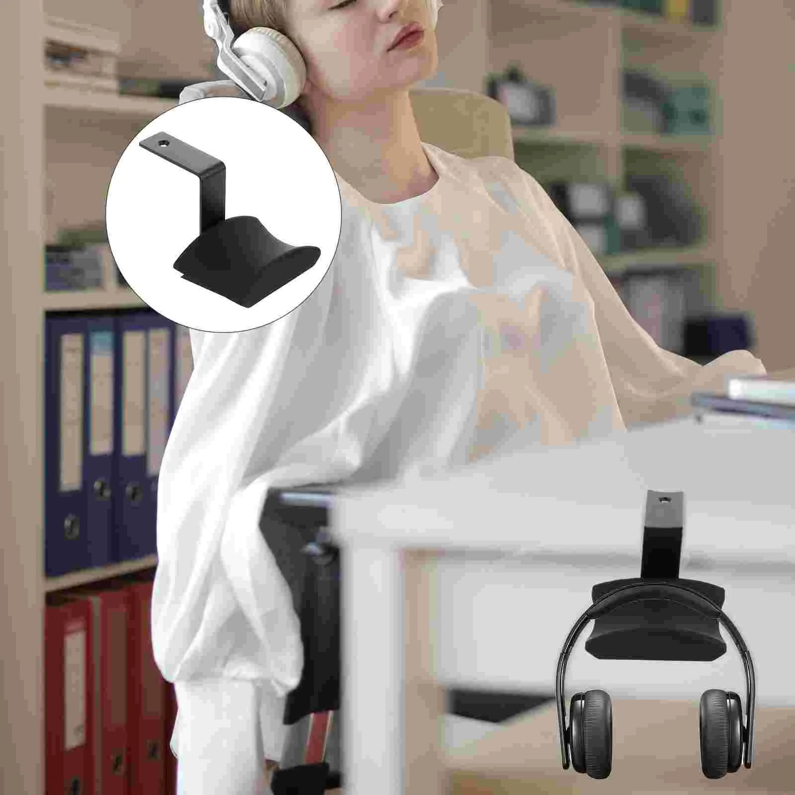 Headphone Hanger Hooks Headset Holder with Adhesive up Rack Stand Desk for Mount