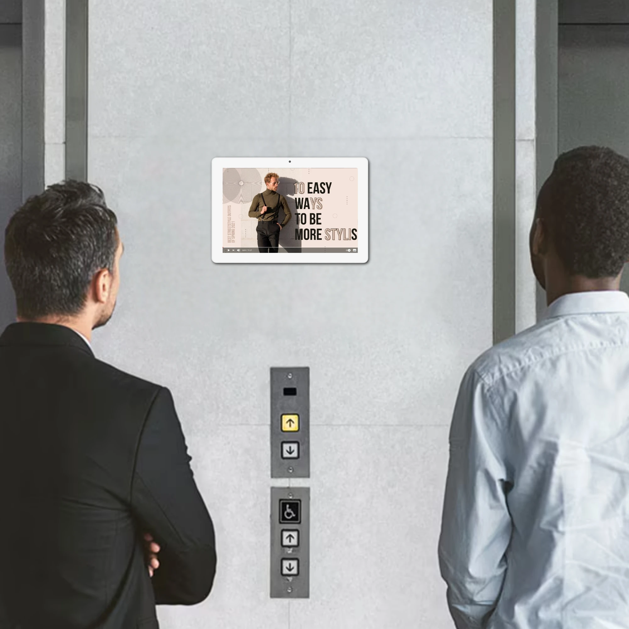 

WF1028T Wall Mount 10.1 Inch Rockchip LCD Panel Capacitive Touch IPS Screen Android11 Tablet PC With RJ45 POE New Elevator Ads