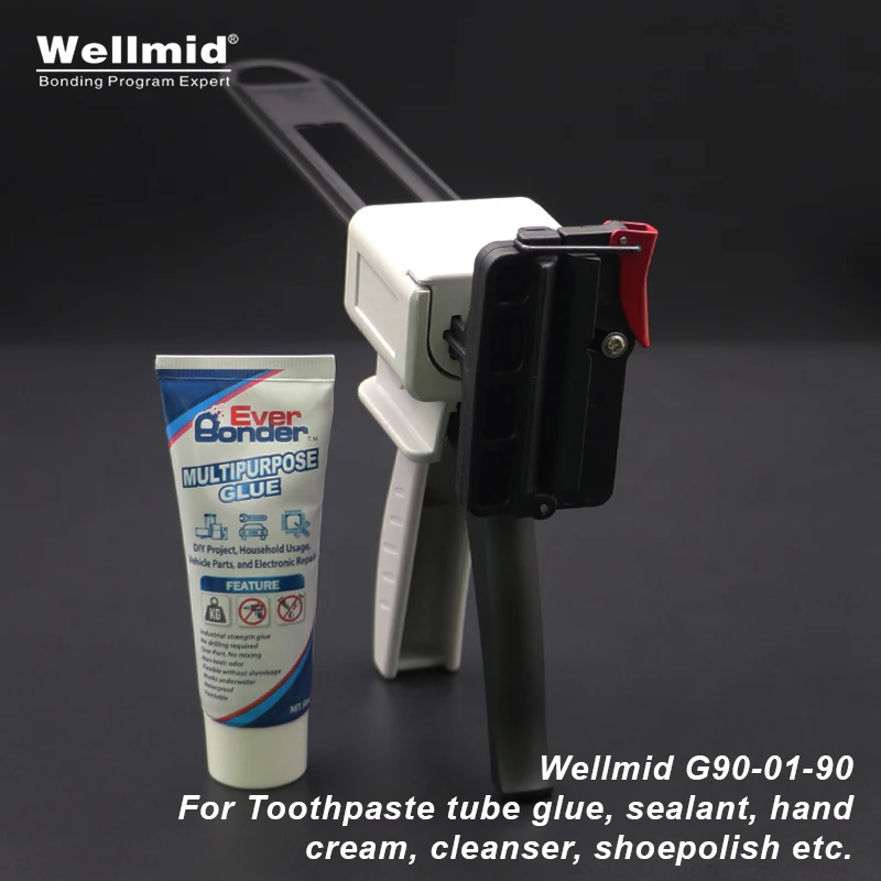 Imagem -02 - Injection Gun para Creme Dental Tubo ab Glue Selante Hand Cream Cleanser Extrusora Manual Araldite Epoxy Adhesive Easy Squeeze Tool
