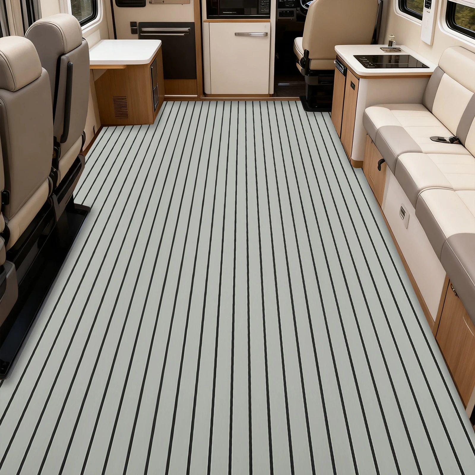 

EVA Foam Anti-slip Mat RV Teak Floor Mats 240cmx90cm for Boat Decks, RV, Yachts, Floating Docks, etc