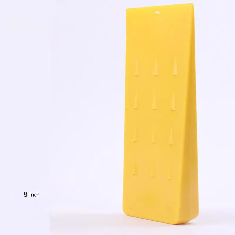 Zeppa da demolizione, 10 pollici, 8 pollici, 5 pollici, cuneo da demolizione degli alberi per il taglio sicuro degli alberi, la registrazione, il cuneo in plastica gialla