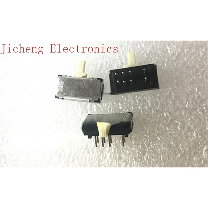 10PCS Imported Toggle Switch SSSS928200 In-line 8-pin 3rd Gear Sliding  Side Dial Length 5MM