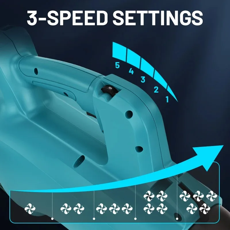 منفاخ هواء كهربائي لاسلكي بدون فرش يده المنزلية ورقة الغبار منفاخ الثلج أدوات تنظيف المحمولة لبطارية ماكيتا 18 فولت