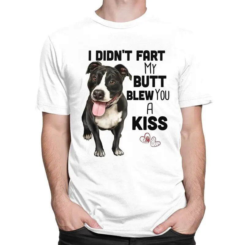 Custom Mens Pit Bull Gifts T Shirts Short-Sleeve Cotton Tshirt Classic T-shirt Leisure Tee Slim Fit Clothing