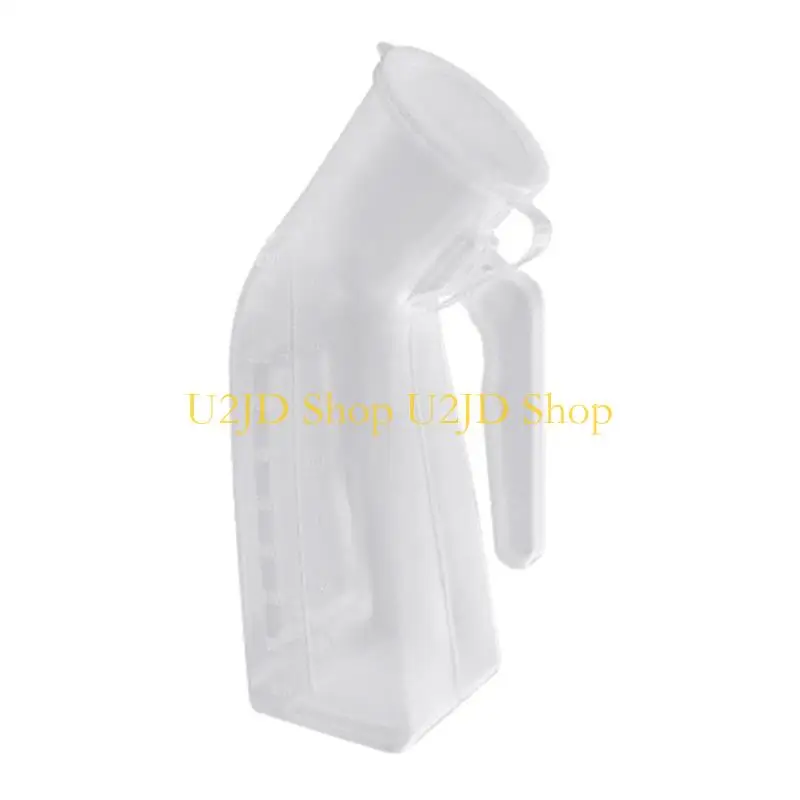 U2JD 1000ml Male Potty Pee Bottle Pee Collector Portable Clear Urinal Mobile Toilet