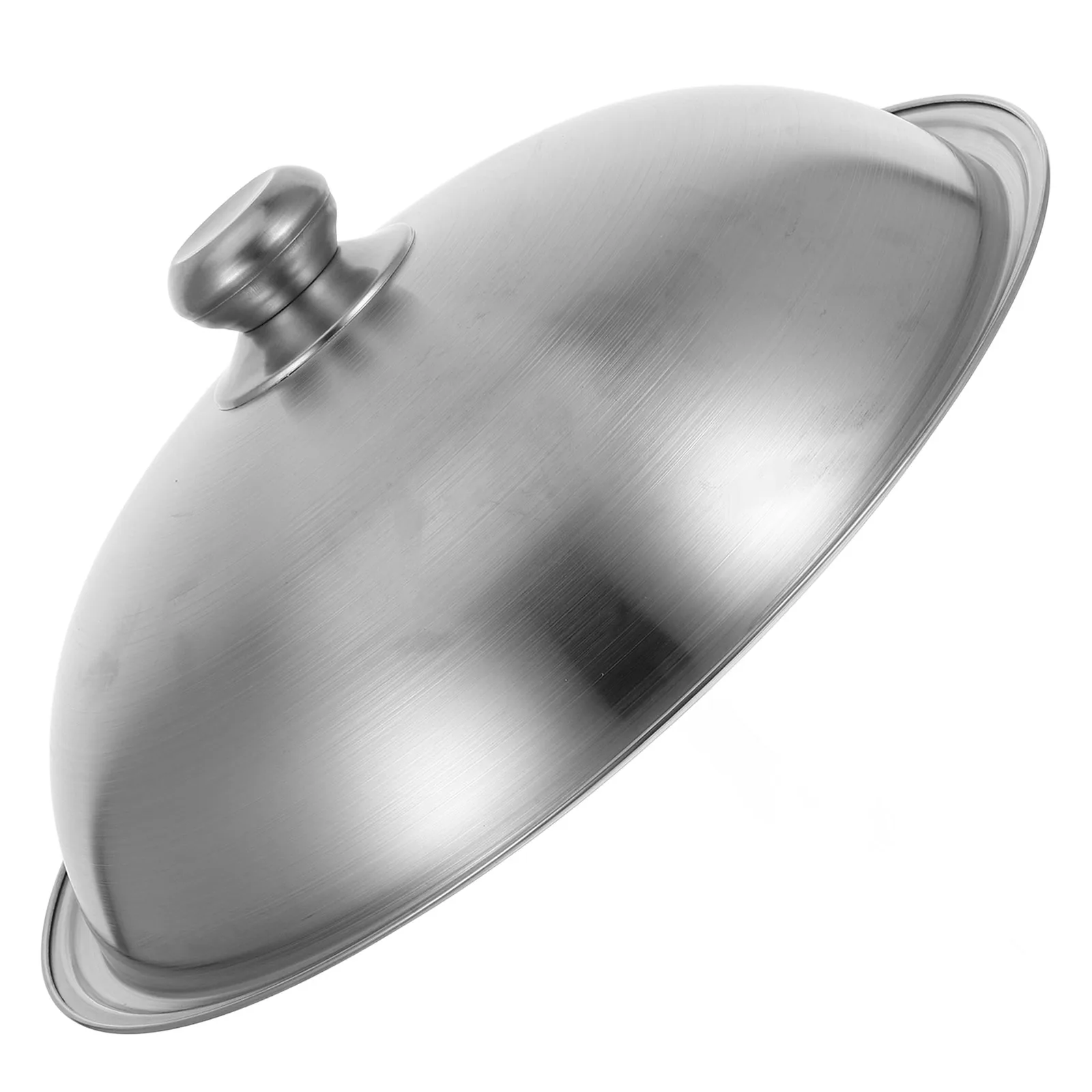 

Stainless Steel Pot Lid 34cm Kitchen Supplies Anti Hot Handle Suitable Stockpot Wok Steamer Practical Metal Lids Pan Cover