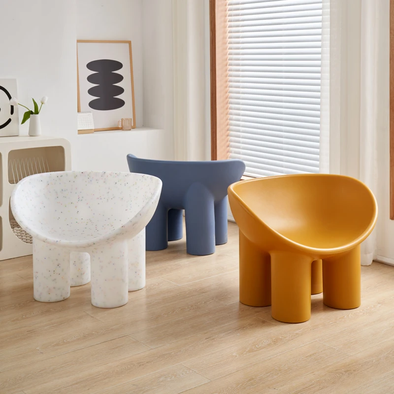 

Dining Chair Nordic Elephant Leg Chair Creative Light Luxury Leisure Single Sofa Cadeiroes De Sala Simple Modern Living Room