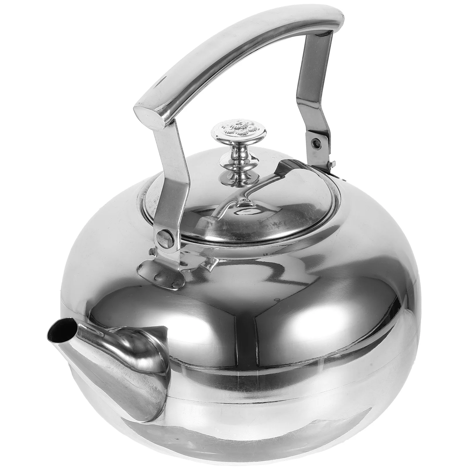 

Stainless Steel Tea Pot 2.0L Silver Filter Infuser Stove Kettle Kitchen Gadgets Easy Home Decor
