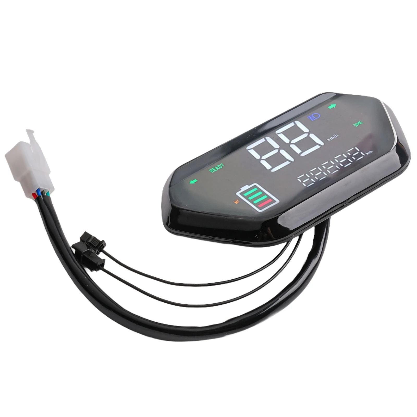 6-PIN LCD Display Meter For E-Bike/Scooter Motors 48V-72V Wide Screen Dual Installation Temperature Resistant Control Panel