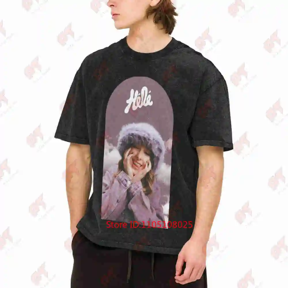 Helena Bailly Winter Mood Vintage Washed Tee Pure Cotton T-Shirt