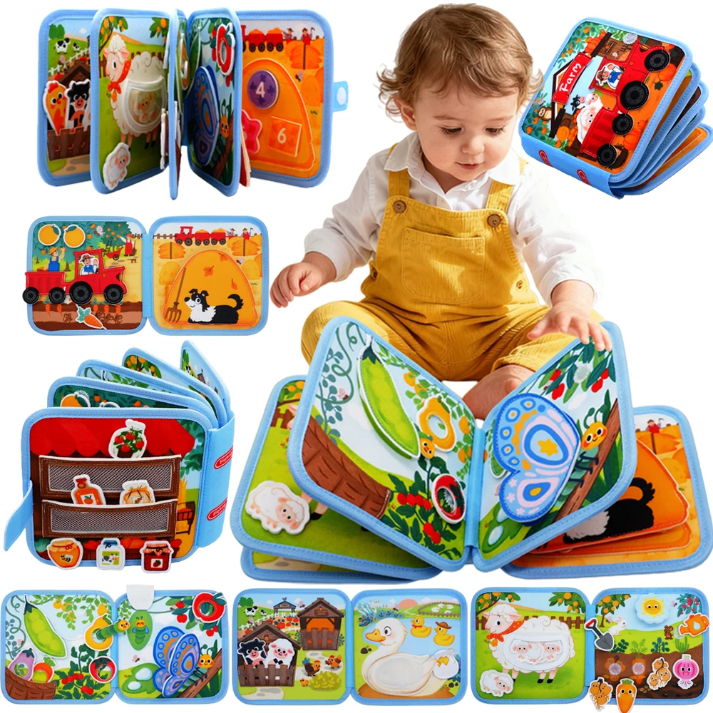 Soft Educational Cloth Book for Babies 5