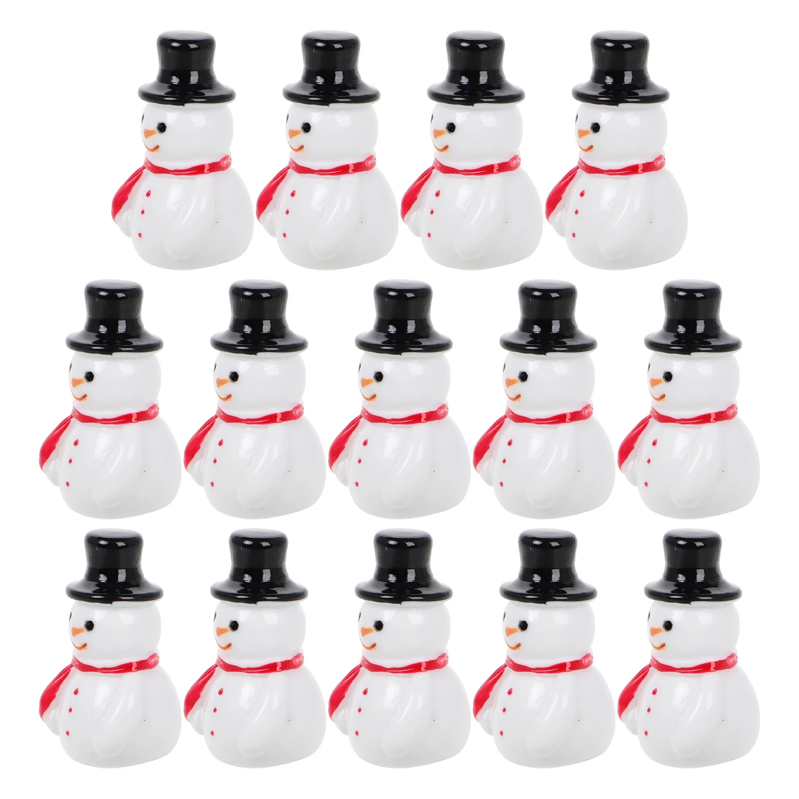 

LABRIMP 30pcs Mini Snowman Decor Xmas Christmas Figurines Resin Santa Toys Indoor Snow Globes for Adults Holiday Decoration