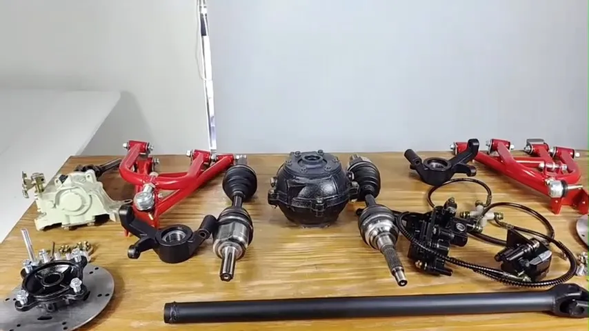 

Полуось приводная передняя/задняя для квадроцикла 4WD, шарнирно-сочлененный приводной вал, коробка передач, поворотный рычаг, шины 7 дюймов для самостоятельной сборки квадроцикла/багги/вездехода