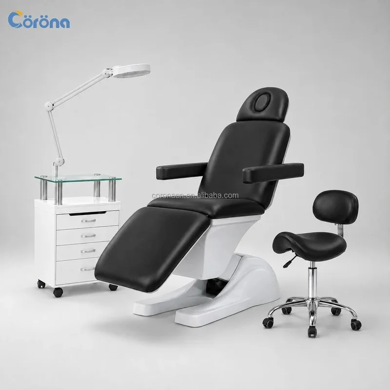 Luxury Electric Beauty Treatment Bed with Breathable Face Hole for Spa and Aesthetic Clinic