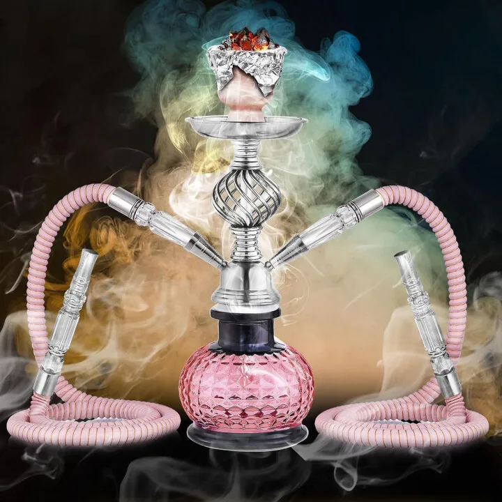 Schwarze doppelte Shisha