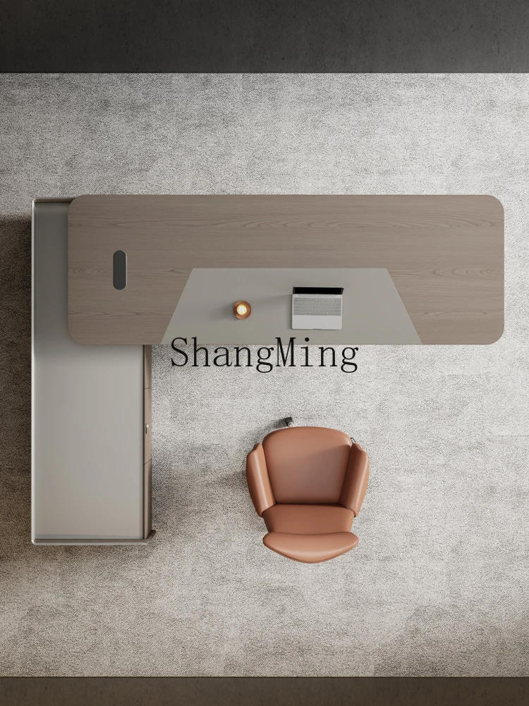 LXY Light Luxury Office Senior Manager Supervisor Office Desk and Chair Combination