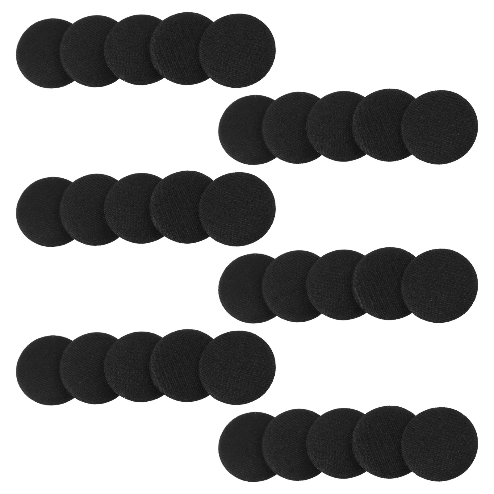 

30 Pcs Fabric Covered Buttons Vintage Cloth Tuxedo Shirt Jacket Studs Round Metal Design Sewing Craft Supplies