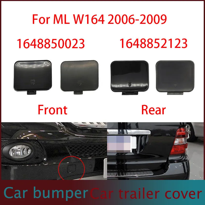 

Tow Hook Cover Cap Black For Mercedes W164 Car Front Rear Bumper For Benz ML Class 2006-2009 ML300 ML320 ML350 ML400 ML450