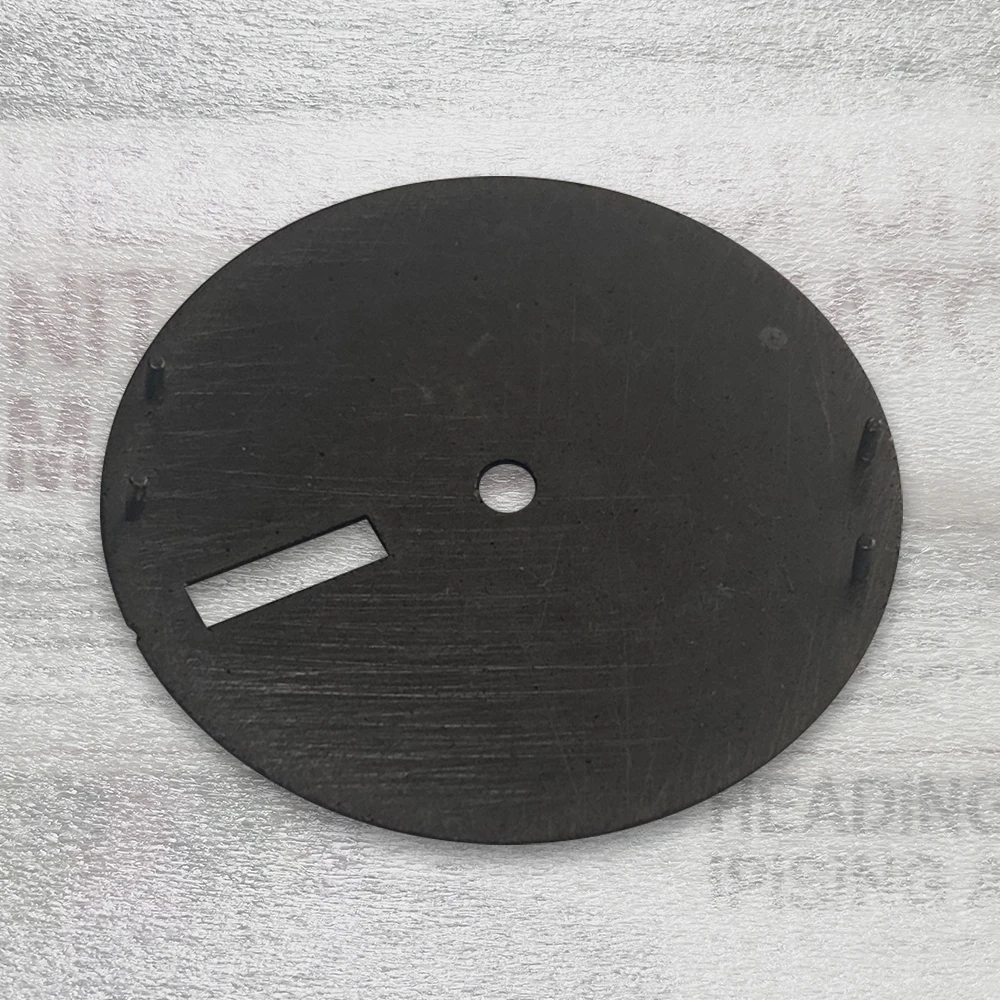 28.5mm S 5 Logo SKX007 Dial Fit NH36/4R36 Movement Green Luminous Black Matte Dual Calendar Dial Watch Modification Accessories