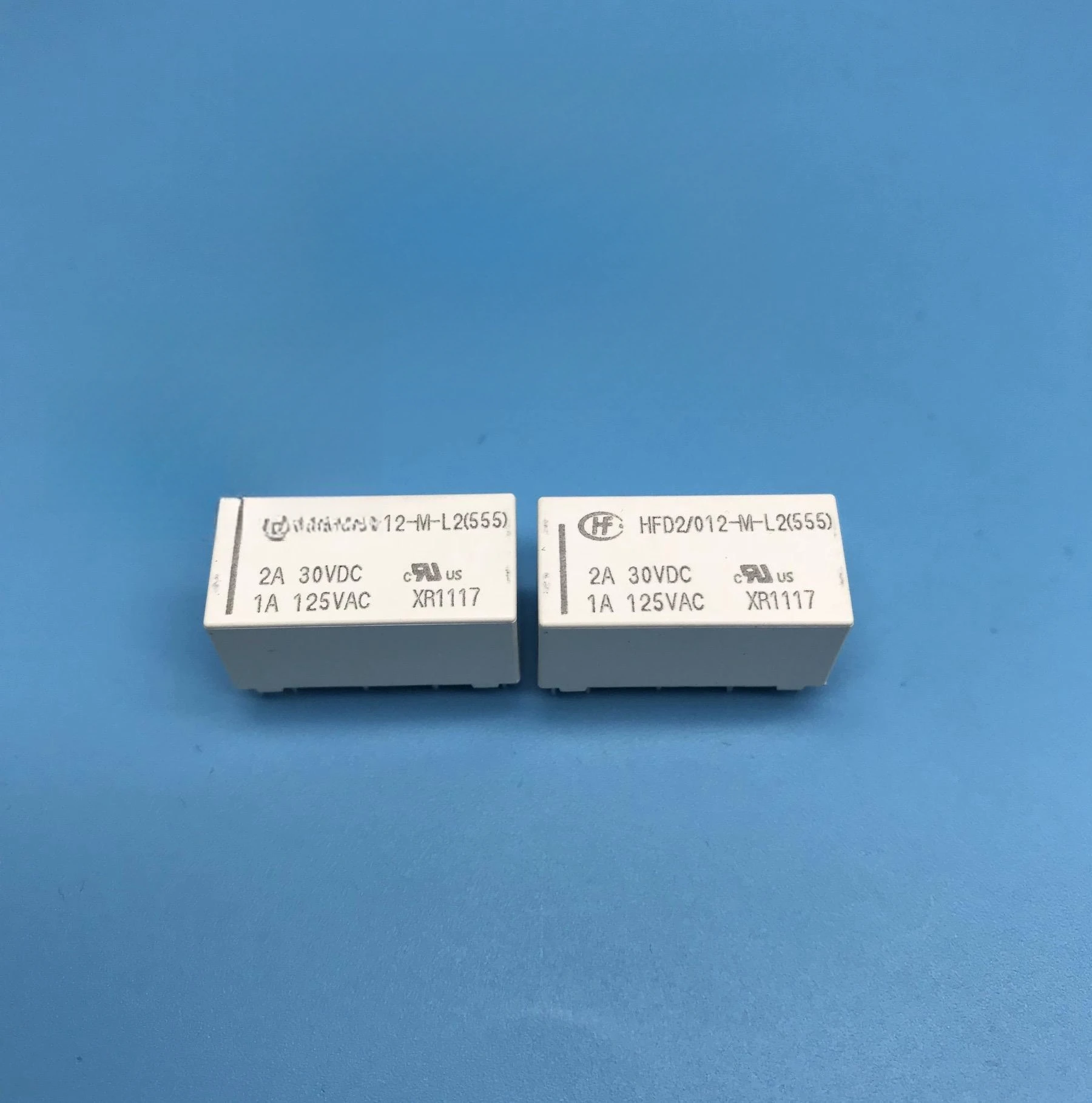 HFD2-012-M-L2 Hongfa Magnetic Holding Relay 12VDC Dual coil 10 pin Two group Conversion 1A Standard Type