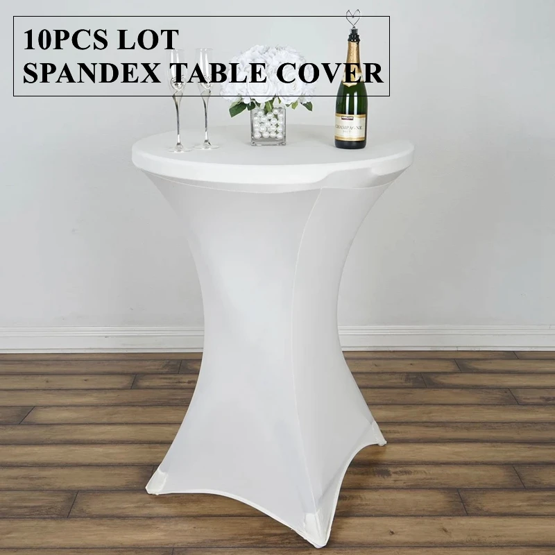 

80x110cm 10pcs Lot Cocktai Spandex Table Cover Stretch Lycra Tablecloth Banquet Wedding Decoration