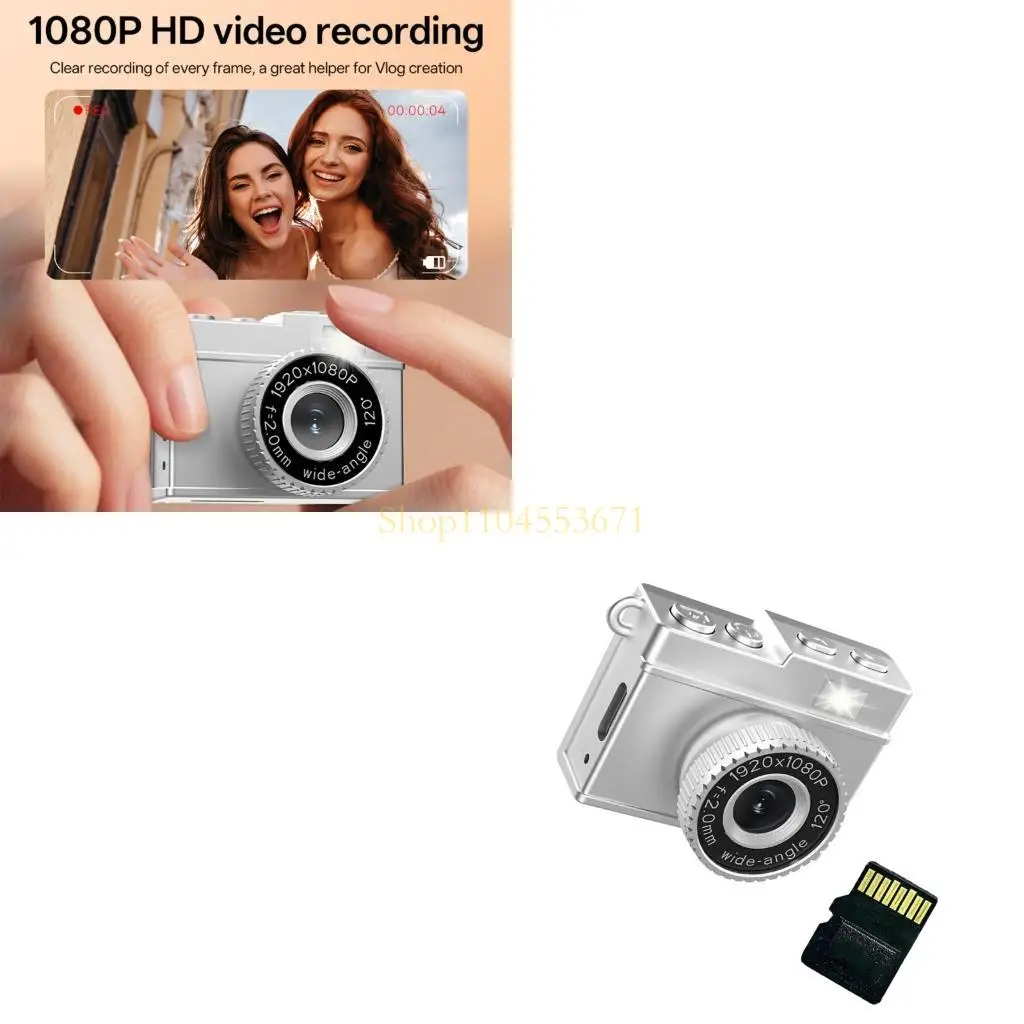 Best Seller Portable Pocket Camera With Display 1920x1080P Resolution For Travel Daily Use