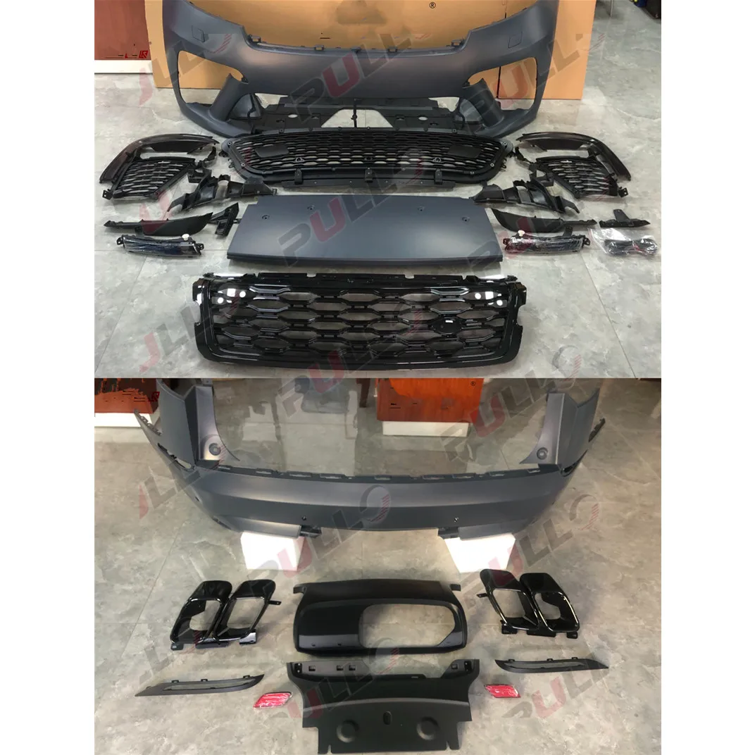 Body kit for Land Rover Range  Velar 17-21 change to SVA style include front  rear bumper with grille  tail throat