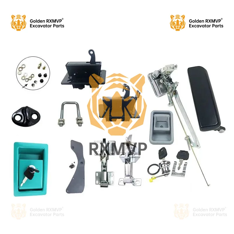 

For KOBELCO SK 140 200 210 250 350-6E-8 Cab Door Lock Assembly Lock Block high quality excavator accessories Free shipping