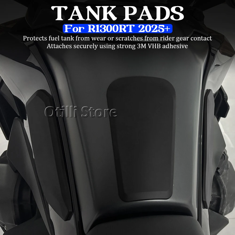 New Black Accessories Rubber Tank Pad Protection Kit Motorcycle For BMW R1300RT R1300 RT R 1300RT 1300 RT 2025 2026