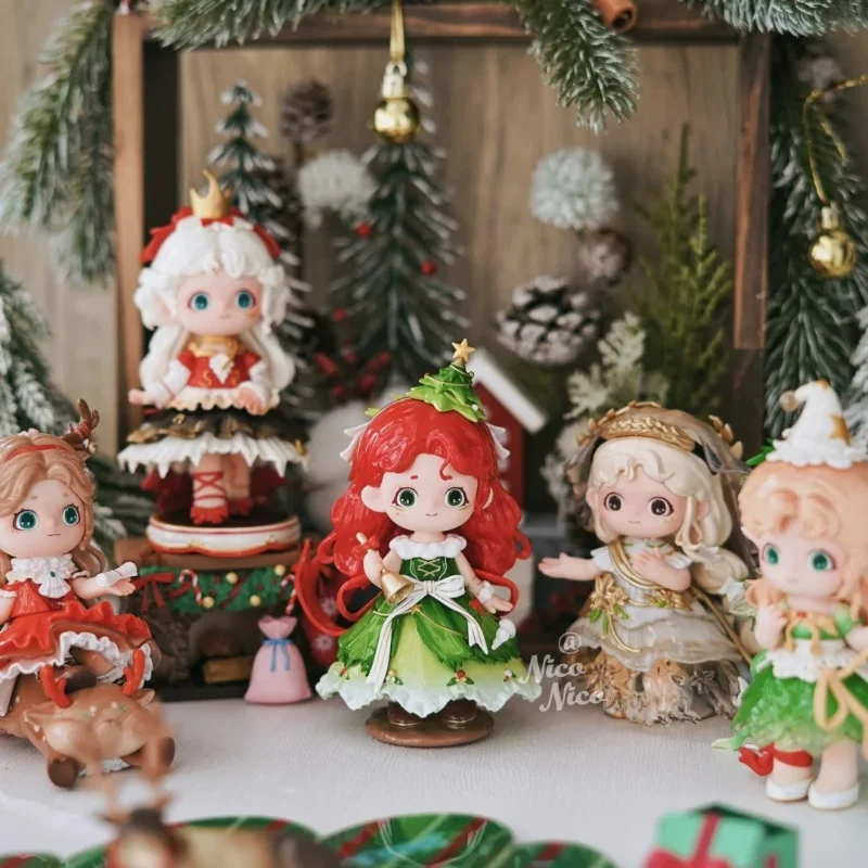 

In Stock Genuine Heyone JOY Christmas Secret Ball Blind Box Trendy Play Princess Action Figure Desktop Ornament Birthday Gift