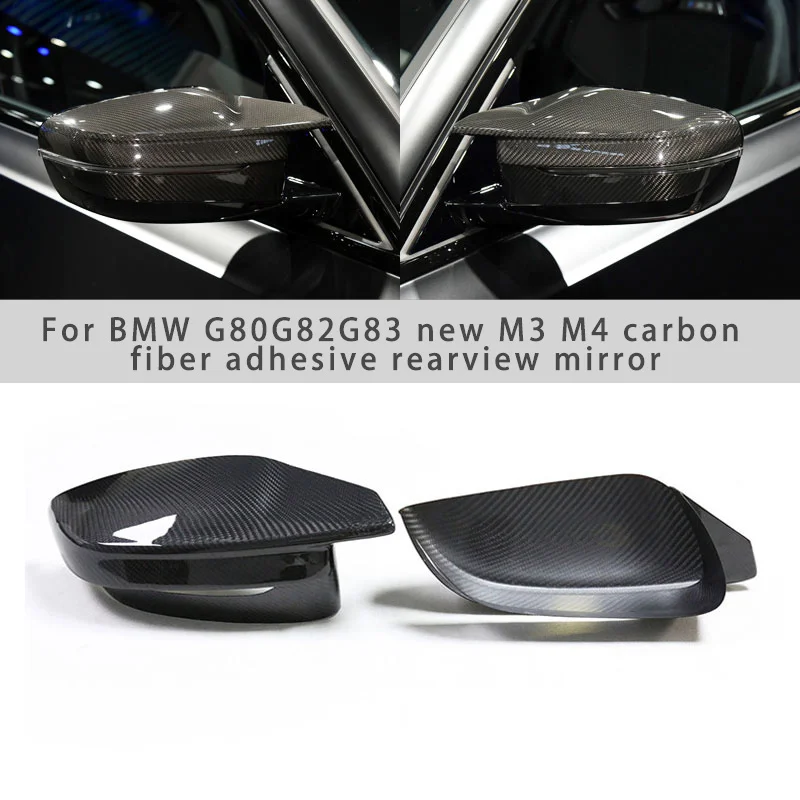 

For Left Drive BMW G80G82G83 New M3 M4 Carbon Fiber Adhesive Rearview Mirror Housing Reversing Mirror Cover Is Only Suitable