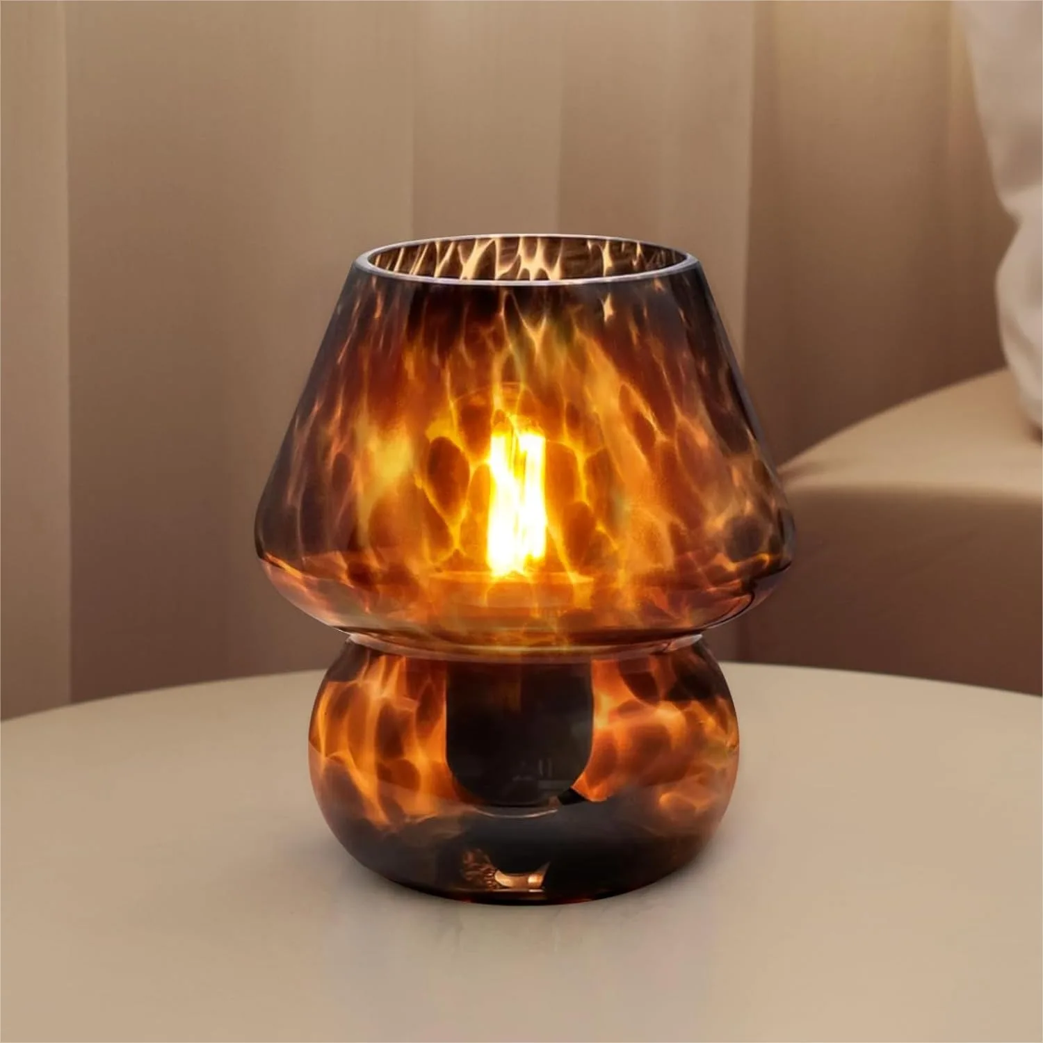 

Mushroom Lamp Small Table Lamp for Bedroom, Desk Bedside Lamps, Stepless Dimmable Night Light, Cute Modern Aesthetic Home Decor