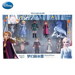 Disney Anime Frozen 2 Reina de la nieve Elsa Anna figura de acción de Pvc Olaf Kristoff Sven muñecas figuritas niños juguete de dibujos animados regalos para niños
